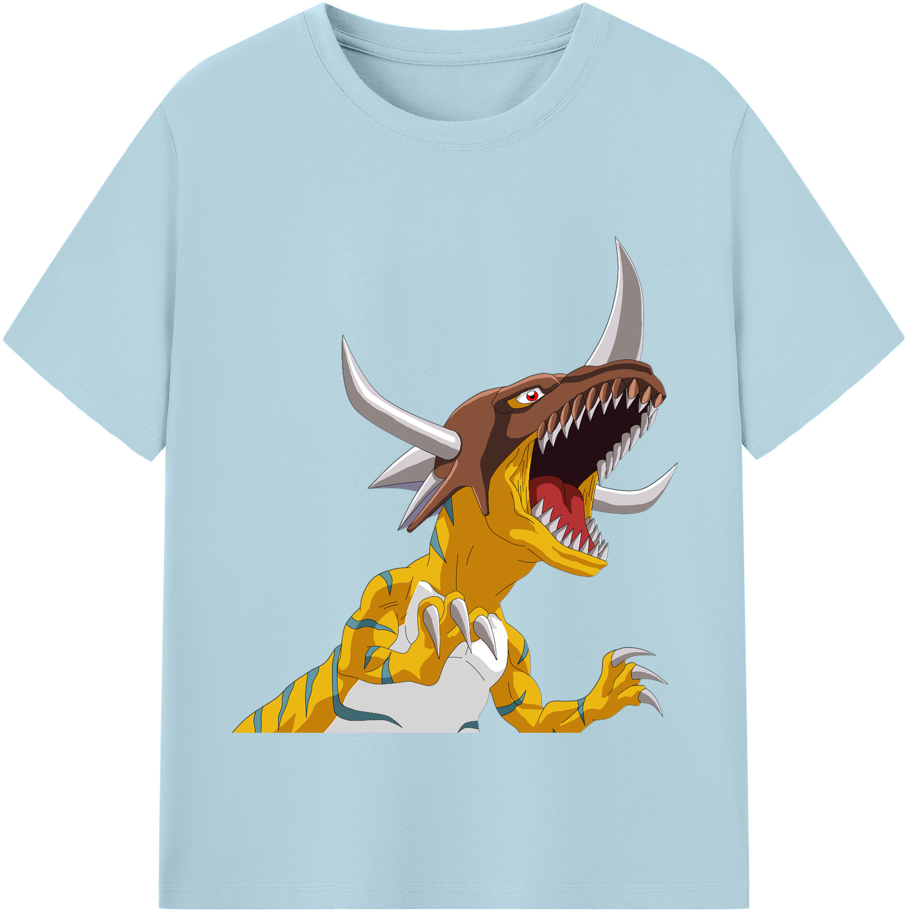 （画像用） Digimon デジタルモンスター/デジモン 綿100％半袖Tシャツ（フロントプリント）
